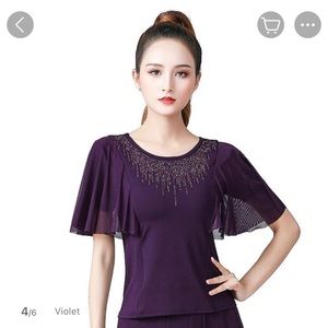 XL ballroom top. Tried on but never worn. Fits like a large. Cute sequin top!